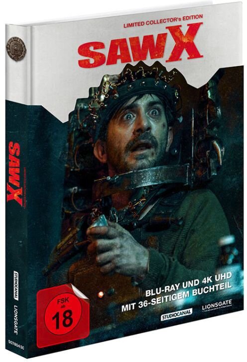 Saw X - Saw 10 (2023) Limited Collector's Edition, Mediabook, 4K Ultra HD + Blu-ray
