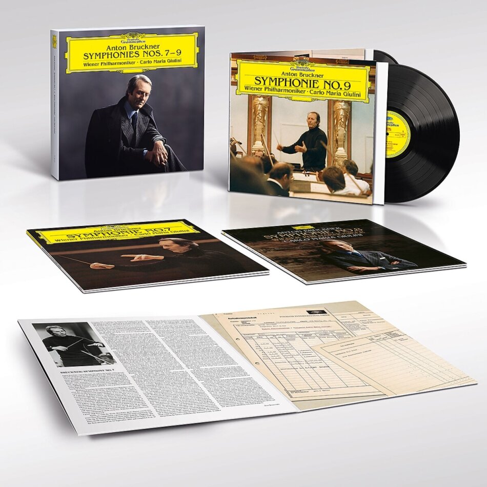 Anton Bruckner (1824-1896), Carlo Maria Giulini & Wiener Philharmoniker - Symphonies Nos. 7-9 6 LP