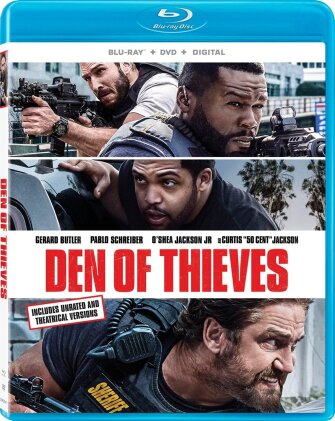 Den of Thieves (2018) (Cinema Version, Unrated, Blu-ray + DVD)