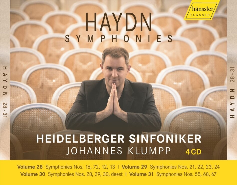 Joseph Haydn (1732-1809), Johannes Klumpp & Heidelberger Sinfoniker - Symphonien Nr.12,13,16,21-24,28-30,55,67,68,72 4 CDs