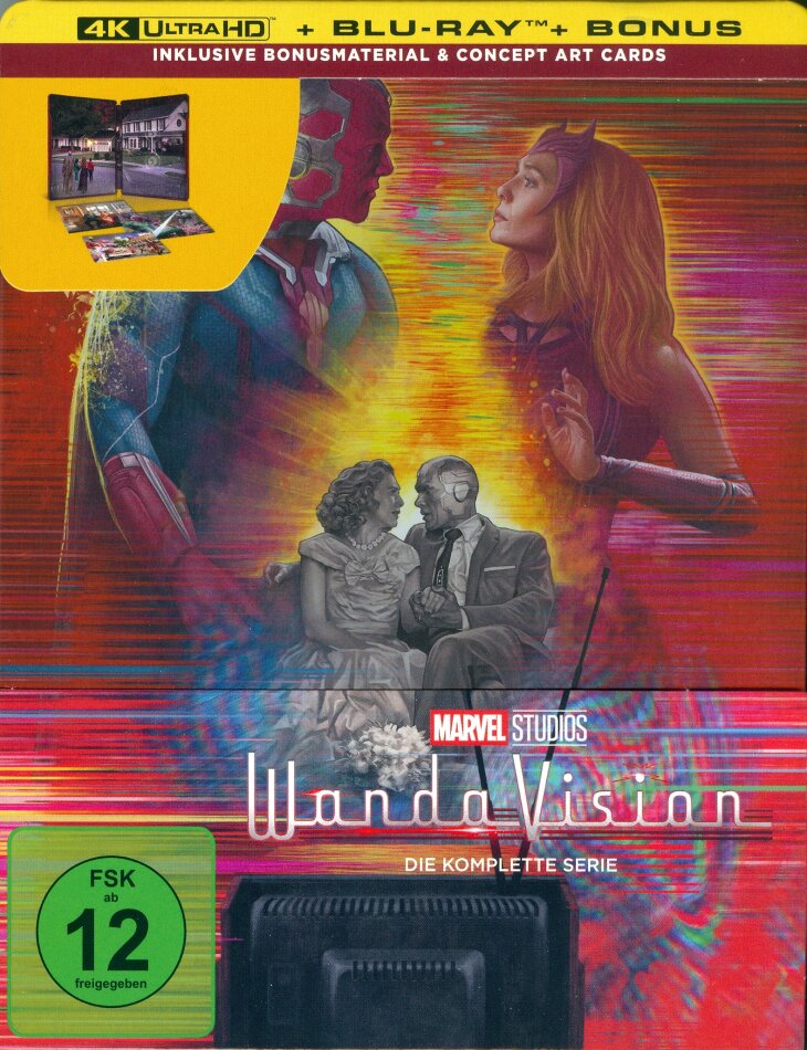 WandaVision - Die komplette Serie Édition Collector Limitée, Steelbook, 2 4K Ultra HDs + 2 Blu-ray