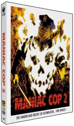 Maniac Cop 2 (1990) (Wattiert, + Cards, + Poster, Limited Edition, Mediabook, 4K Ultra HD + Blu-ray + DVD)