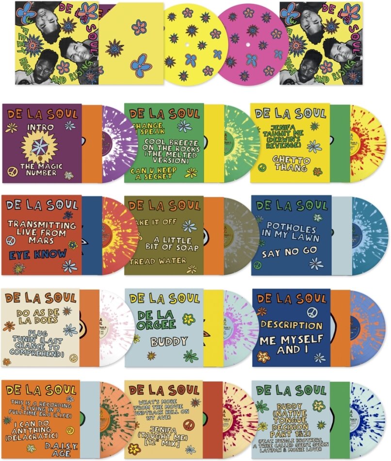 De La Soul - 3 Feet High and Rising Boxset, Black Friday 2023, 12 7" Singles