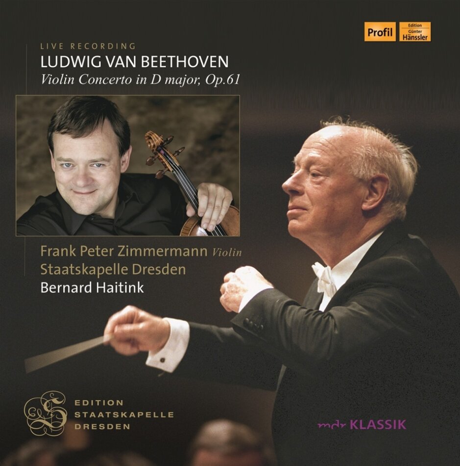 Ludwig van Beethoven (1770-1827), Frank Peter Zimmermann & Staatskapelle Dresden - Violin Concerto in D major op.61 (Live) LP