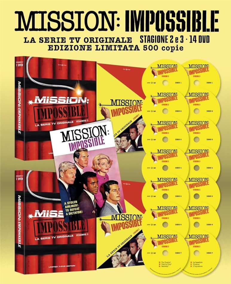 Mission: Impossible - Stagione 2 & 3 Limited Edition, 14 DVDs