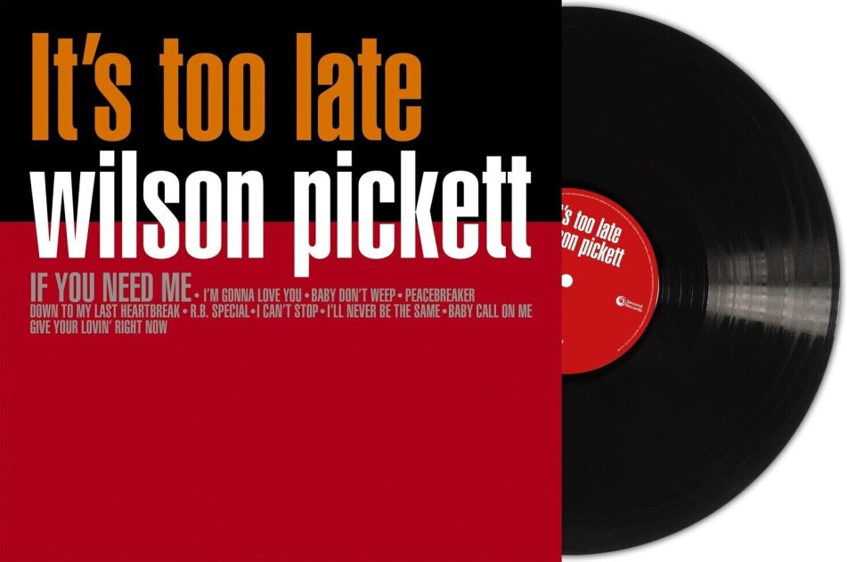 Wilson Pickett - It's Too Late 2023 Reissue, Second Records, LP