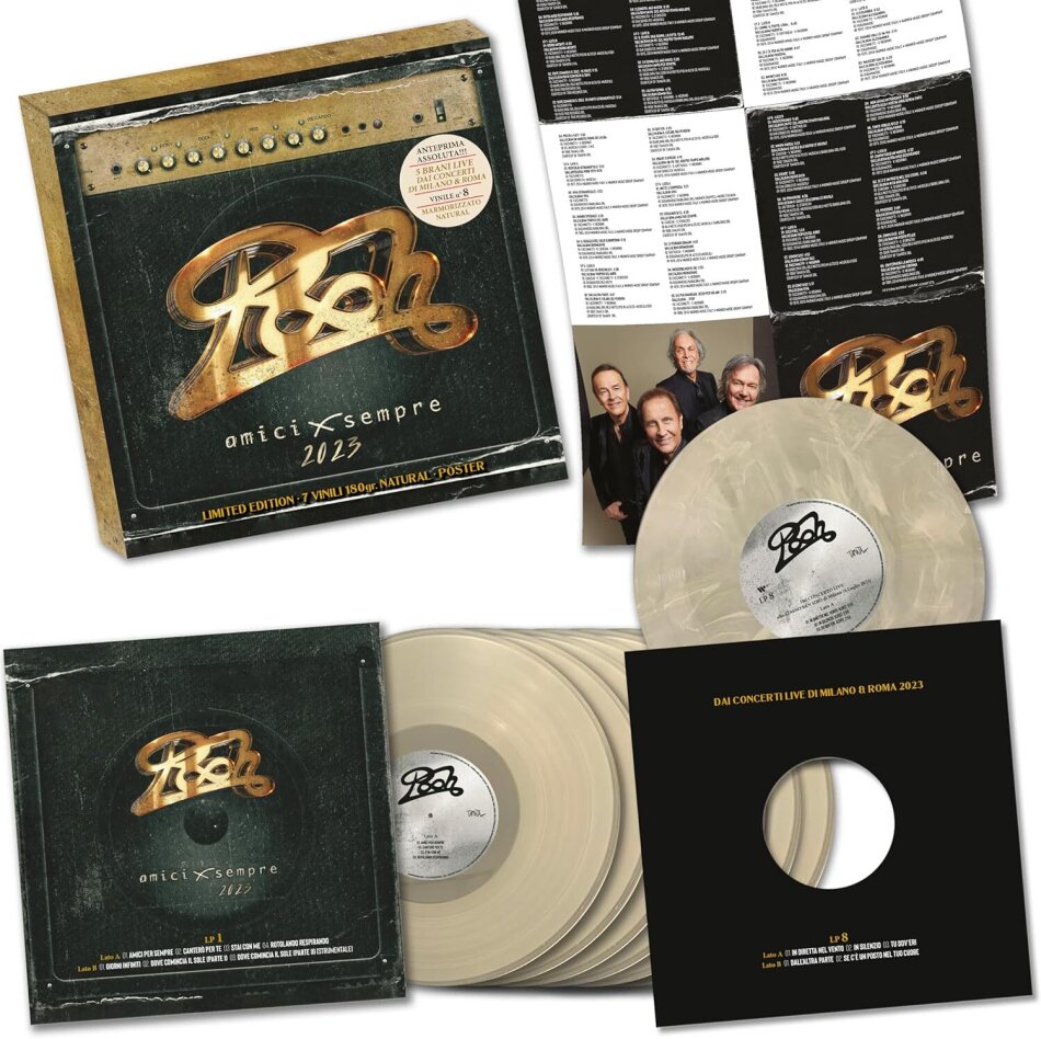 Pooh - Amicixsempre 2023 Oversize Item Split, Deluxe Edition, 8 LPs