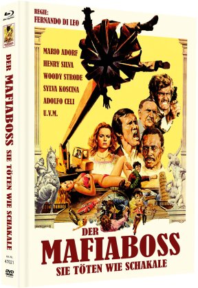 Der Mafiaboss - Sie töten wie Schakale (1972) (Cover B, Limited Edition, Mediabook, Blu-ray + DVD)