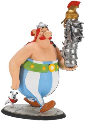 Asterix Figur Obelix Stack of Helmets and Idefix 21 cm