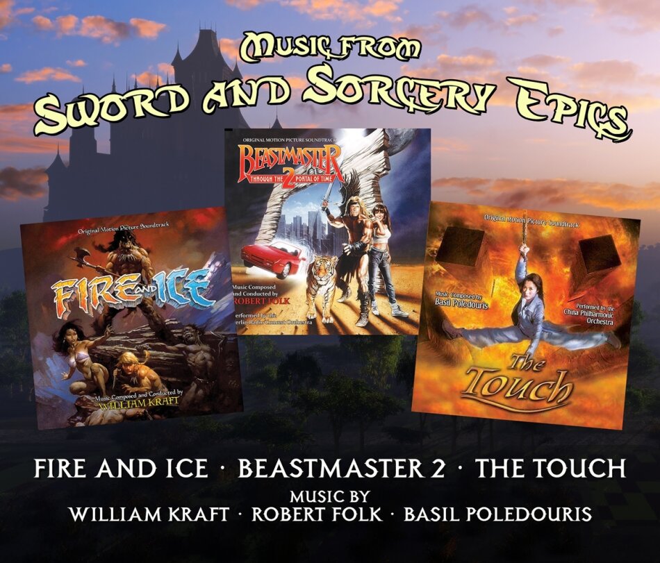 Music From Sword And Sorcery Epics - Fire And Ice, Beast Master 2, The Touch - OST Limited Edition, 3 CDs