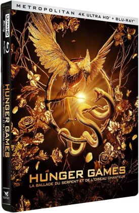 Hunger Games : La ballade du serpent et de l'oiseau chanteur (2023) (Edizione Limitata, Steelbook, 4K Ultra HD + Blu-ray)