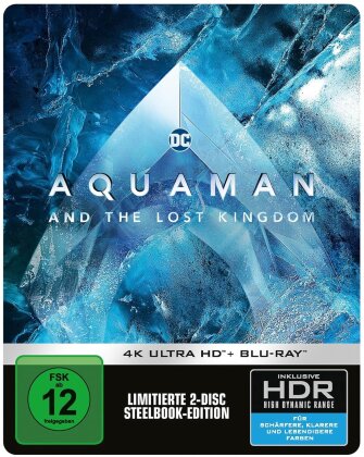 Aquaman and the Lost Kingdom - Aquaman 2 (2023) (Limited Edition, Steelbook, 4K Ultra HD + Blu-ray)