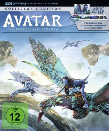 Avatar - Aufbruch nach Pandora (2009) (Digipack, Schuber, Collector's Edition, 4K Ultra HD + 3 Blu-rays)