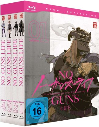 No Guns Life - Vol. 1-4 (Gesamtausgabe, Bundle, 4 Blu-rays)