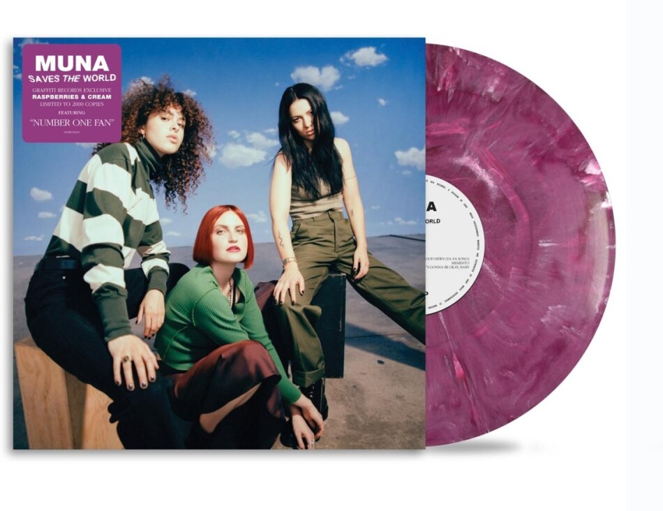 Muna - Saves The World 2024 Reissue, Limited Edition, raspberries & cream vinyl, LP