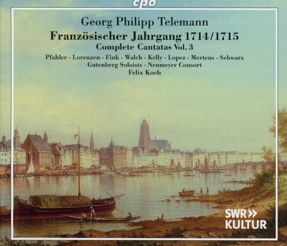 Georg Philipp Telemann (1681-1767), Felix Koch, Gutenberg Soloists & Neumeyer Consort - Kantaten - Französischer Jahrgang 1714/1715 - Complete Cantatas Vol. 3 2 CDs