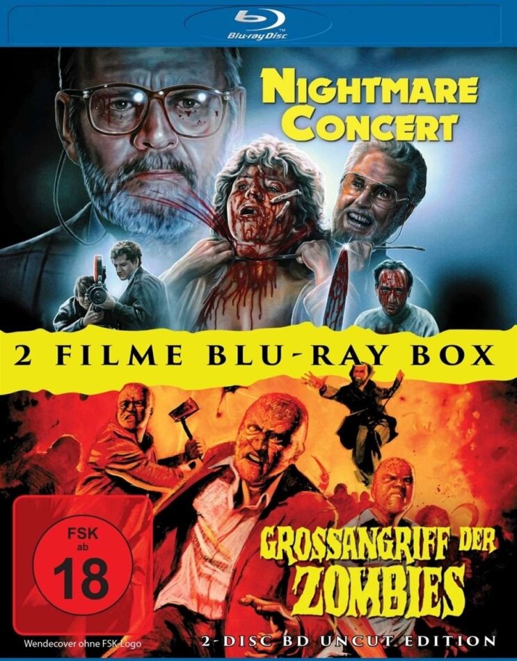 Nightmare Concert (1990) / Grossangriff der Zombies (1980) Uncut, 2 Blu-rays