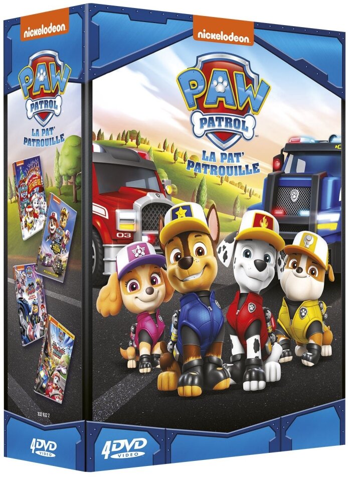 PAW Patrol - La pat' patrouille - Ready Race Rescue / Moto Pups : La Moto Patrouille / La Pat’Patrouille doit sauver Noël / Big Truck Pups - Mission camion 4 DVD