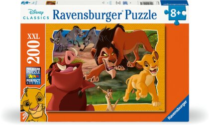 Ravensburger Kinderpuzzle 12001177 - Hakuna Matata - 200 Teile XXL Disney König der Löwen Puzzle für Kinder ab 8 Jahren