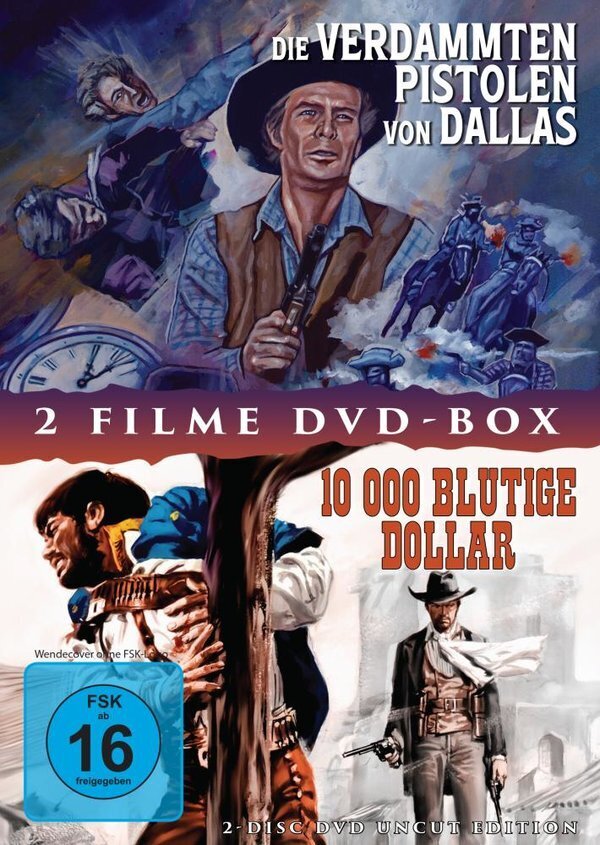 Die verdammten Pistolen von Dallas (1964) / 10000 blutige Dollar (1967) Uncut, 2 DVDs