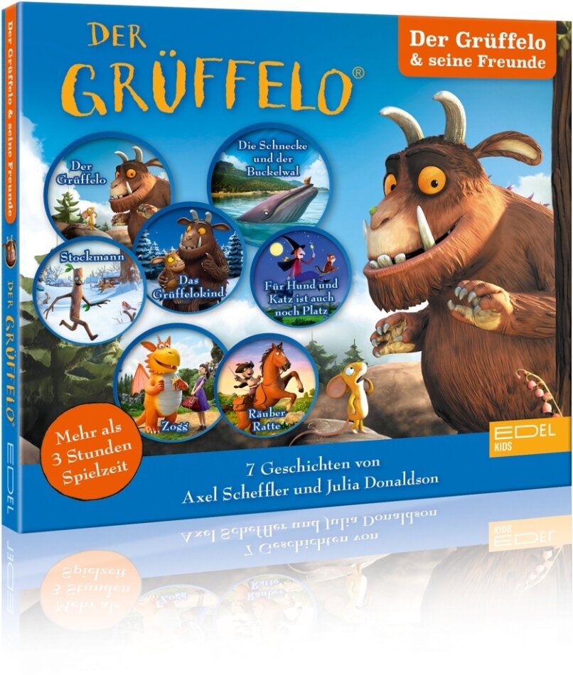 Der Grüffelo - Hörspiel-Box mit Blumentütchen 3 CDs