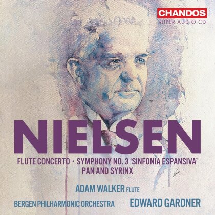 Edward Gardner, Adam Walker & Bergen Philharmonic Orchestra - Flute Concerto - Symphony No. 3, Pan And Syrinx (SACD)