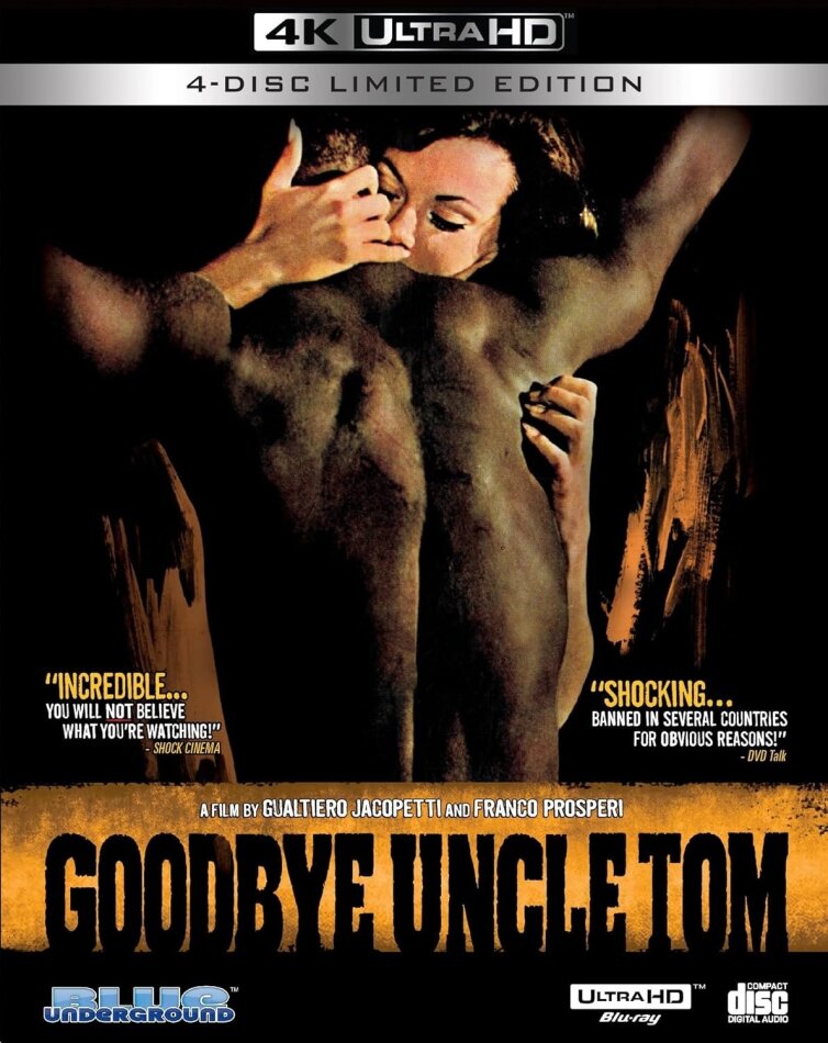 Goodbye Uncle Tom Uncensored, Limited Edition, Restored, Uncut, 2 4K Ultra HDs + Blu-ray + CD