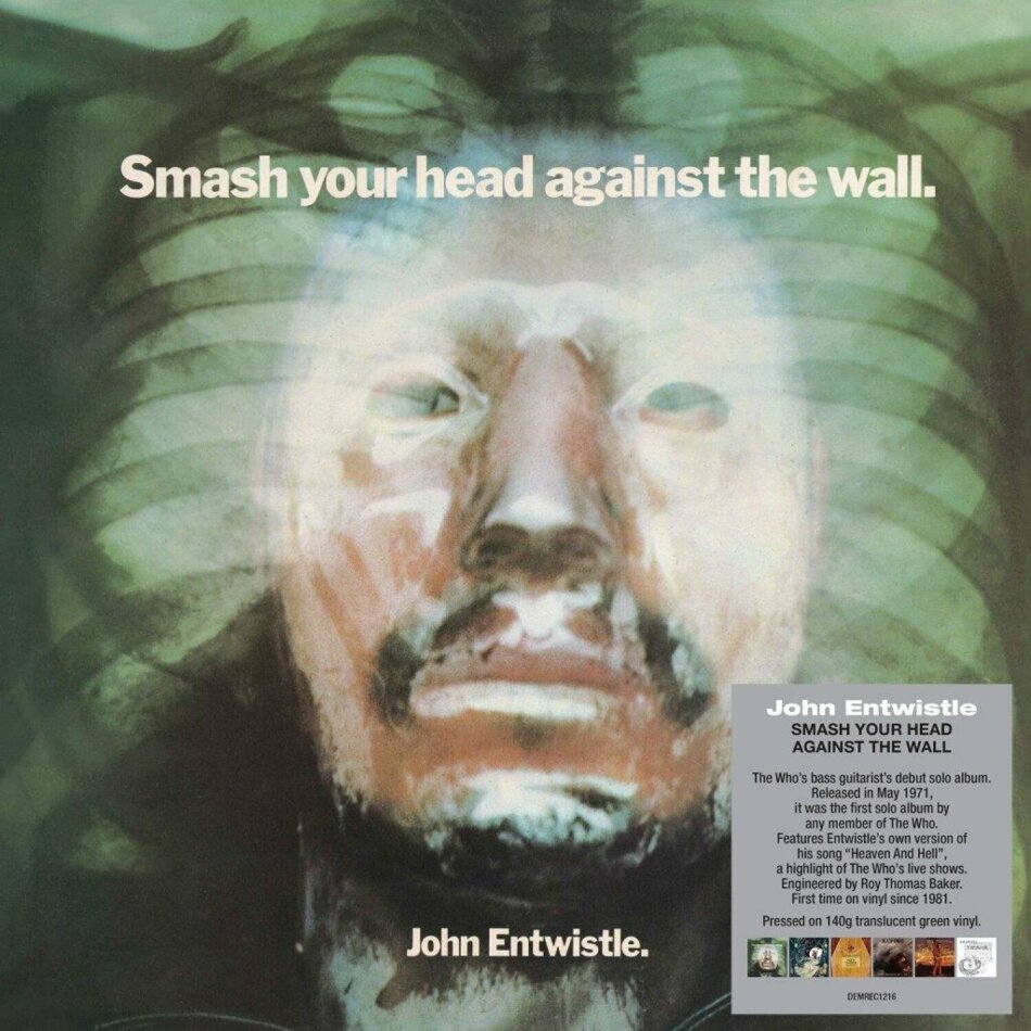 John Entwistle (The Who) - Smash Your Head Against The Wall 2024 Reissue, Demon Records, Green Vinyl, LP
