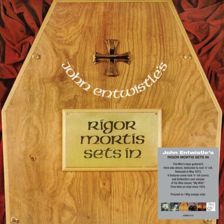 John Entwistle (The Who) - Rigor Mortis Sets 2024 Reissue, Demon Records, Orange Vinyl, LP