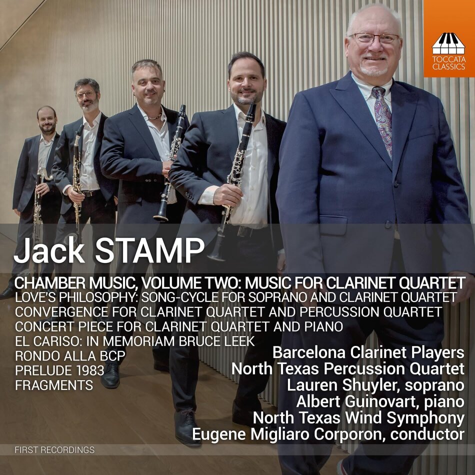 Barcelona Clarinet Players - North Texas Percussio, Barcelona Clarinet Player, North Texas Percussion Quartet, Jack Stamp (*1954), … - Chamber Music Volume Two: Music For Clarinet Quartet