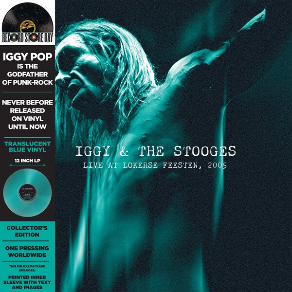 Iggy & The Stooges - Live At Lokerse Feesten 2005 RSD 2024, Turquoise Viny, LP