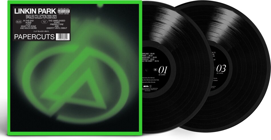 Linkin Park - Papercuts (Singles Collection 2000-2023) 140 Gramm, Black Vinyl, Gatefold, 2 LPs