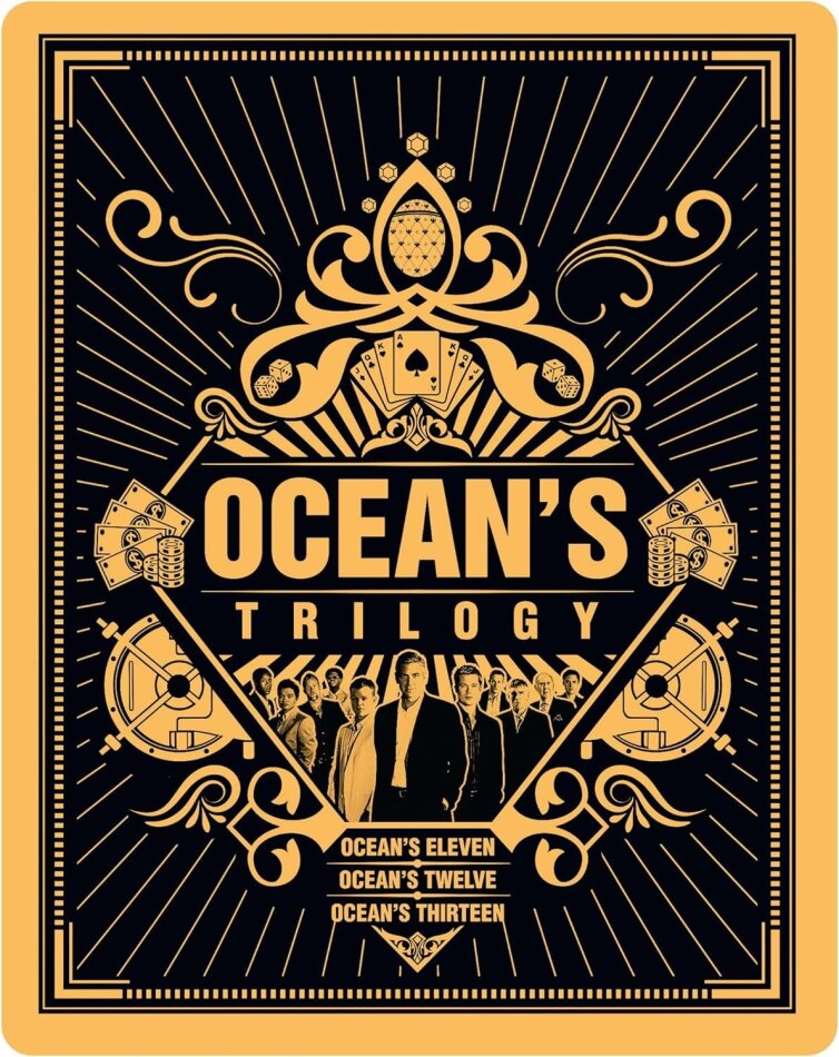 Ocean's Trilogy Limited Edition, Steelbook, 3 4K Ultra HDs + 3 Blu-rays