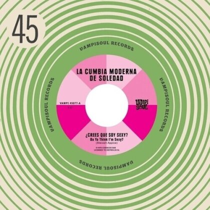 Machuca Cumbia & LA CUMBIA MODERNA DE SOLEDAD - Da Ya Think I'm Sexy?/Stayin' Alive (2024 Reissue, Colored, 7" Single)