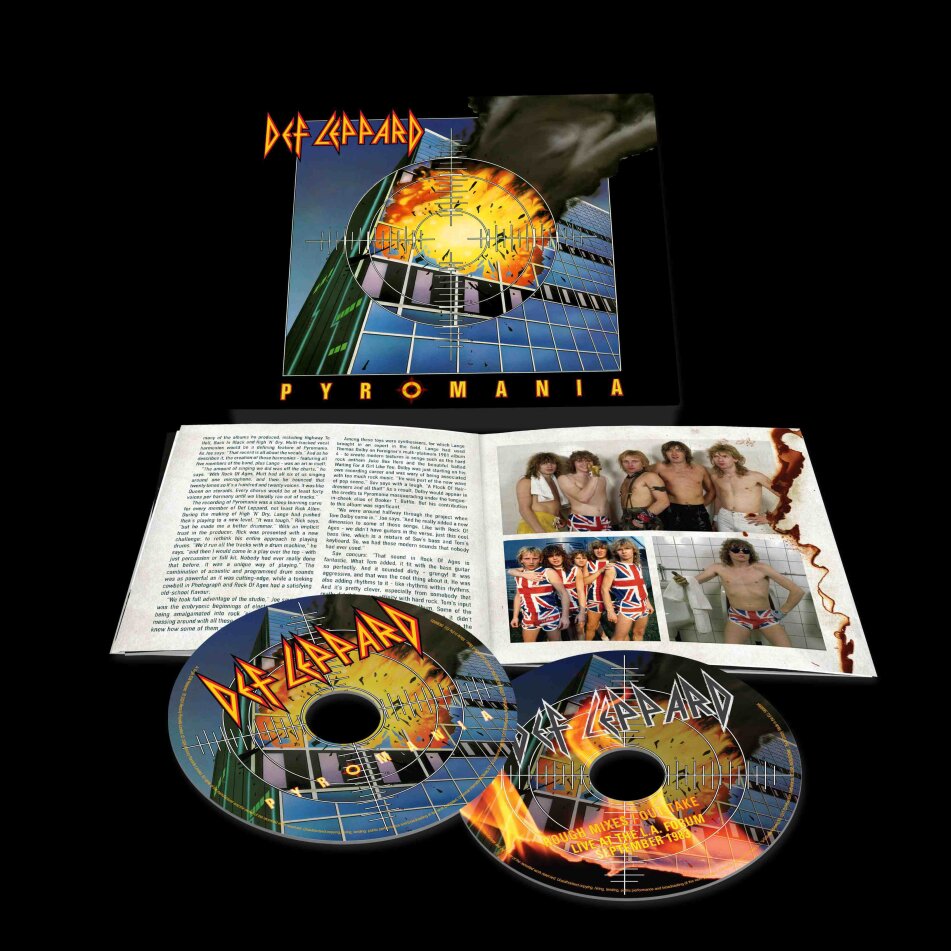 Def Leppard - Pyromania 2024 Reissue, Jewelbox, Édition 40ème Anniversaire, Version Remasterisée, 2 CD