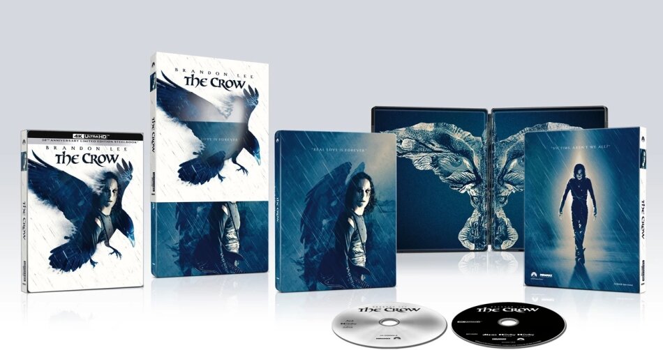 The Crow (1994) 30th Anniversary Edition, Limited Edition, Steelbook, 4K Ultra HD + Blu-ray