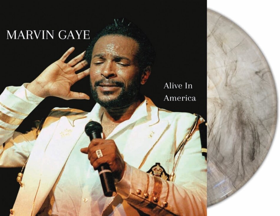 Marvin Gaye - Alive In America 2024 Reissue, Renaissance, Limited Edition, Remastered, Clear Marble Vinyl, 2 LPs
