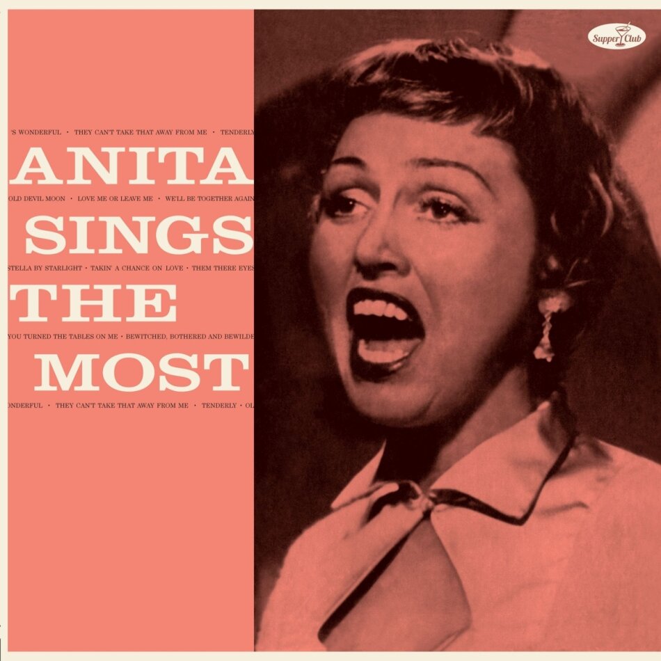Anita O'Day - Anita Sings The Most 2024 Reissue, Supper Club, Bonustracks, Limited Edition, LP