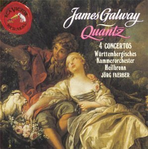 Johann Joachim Quantz (1697-1773), Jörg Faerber, James Galway & Württembergisches Kammerorchester Heilbronn - 4 Concertos