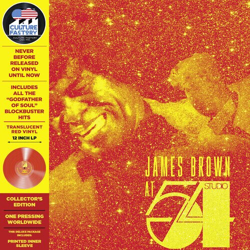James Brown - At Studio 54 New York City 2024 Reissue, Deluxe Edition, Limited Edition, Remastered, Red Vinyl, LP