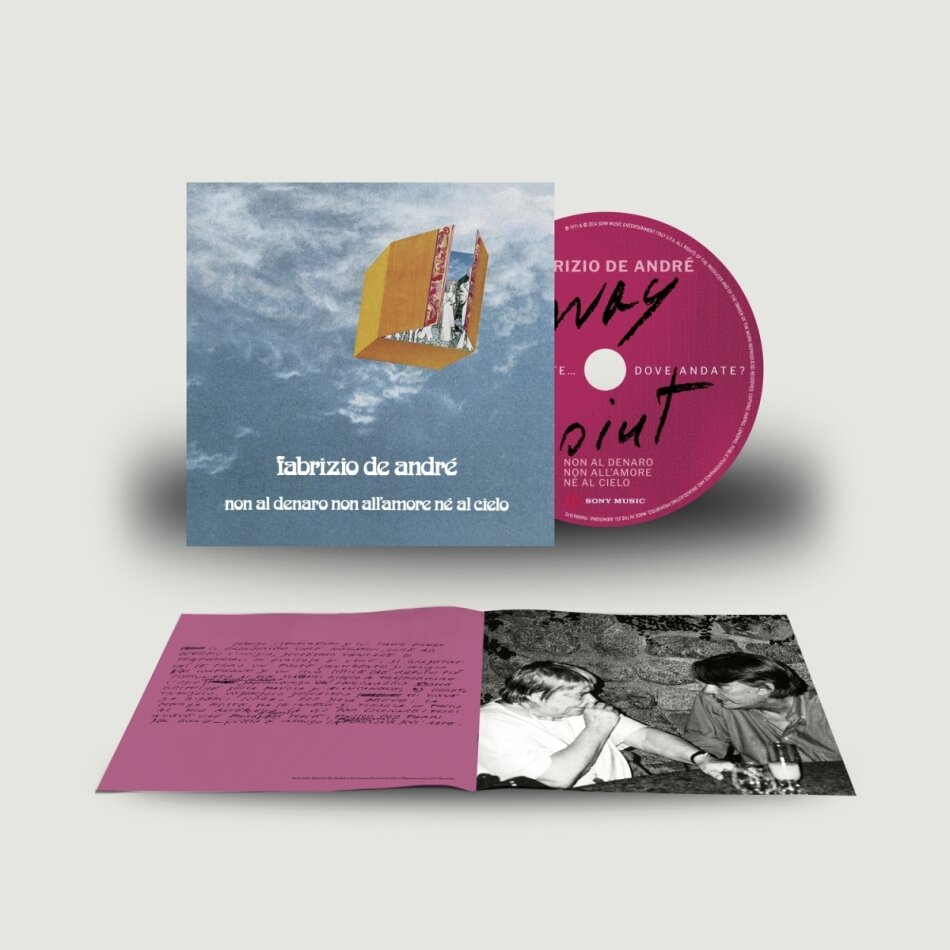 Fabrizio De André - Non Al Denaro Non All'Amore Nè Al Cielo 2024 Reissue, Nuovo Libretto Editoriale, Edizione Way Point