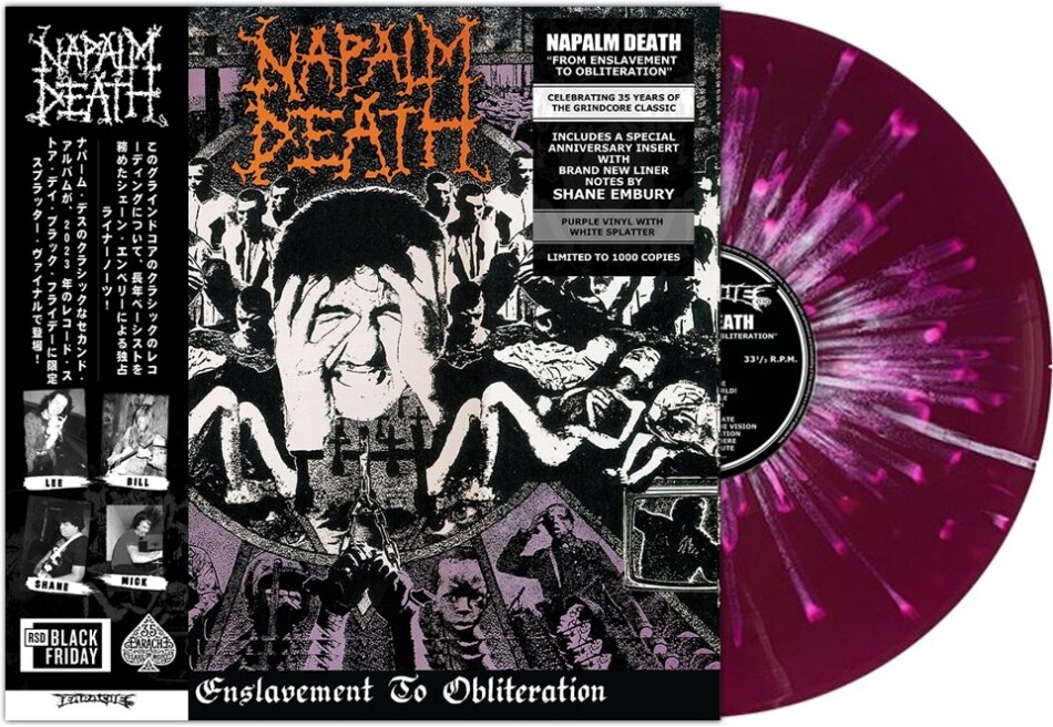 Napalm Death - From Enslavement To Obliteration 2024 Reissue, Earache Records, LP