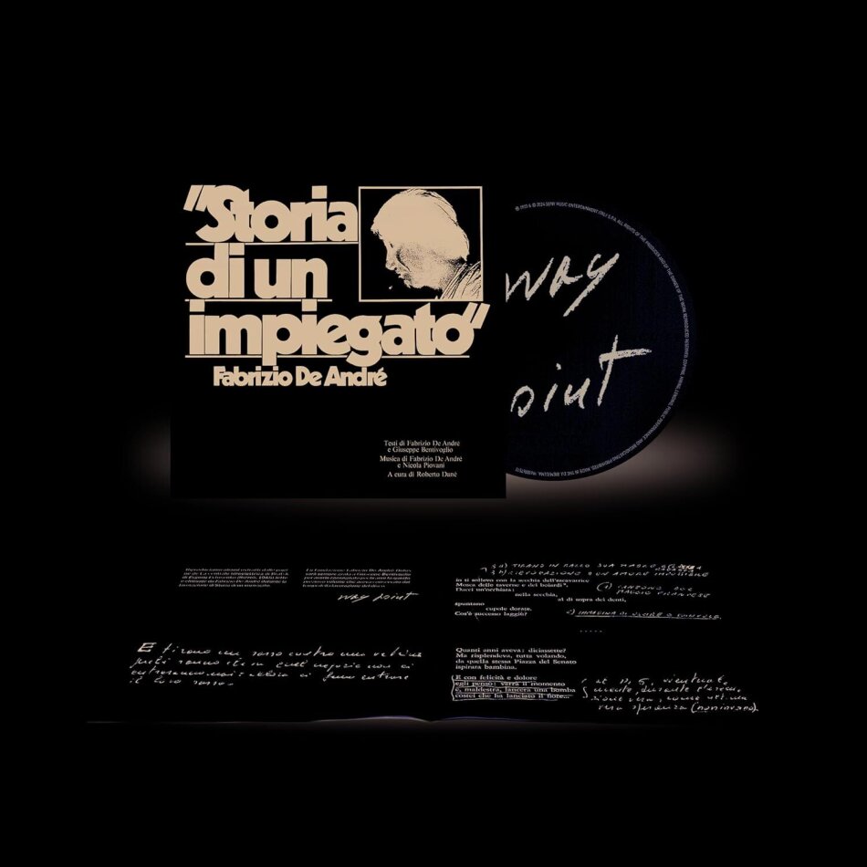 Fabrizio De André - Storia Di Un Impiegato 2024 Reissue, Nuovo Libretto Editoriale, Edizione Way Point