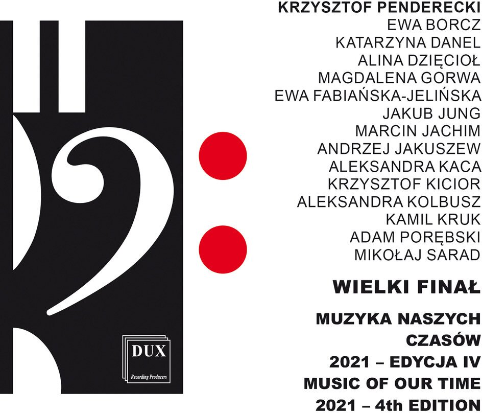 Aleksandra Kaca & Krzysztof Penderecki (*1933) - Music of Our Time 2021 -4th Edition - Muzyka Naszych Czasow - Europejskie Centrum Muzyki