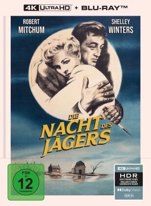 Die Nacht des Jägers (1955) (Collector's Edition Limitata, Mediabook, 4K Ultra HD + Blu-ray)