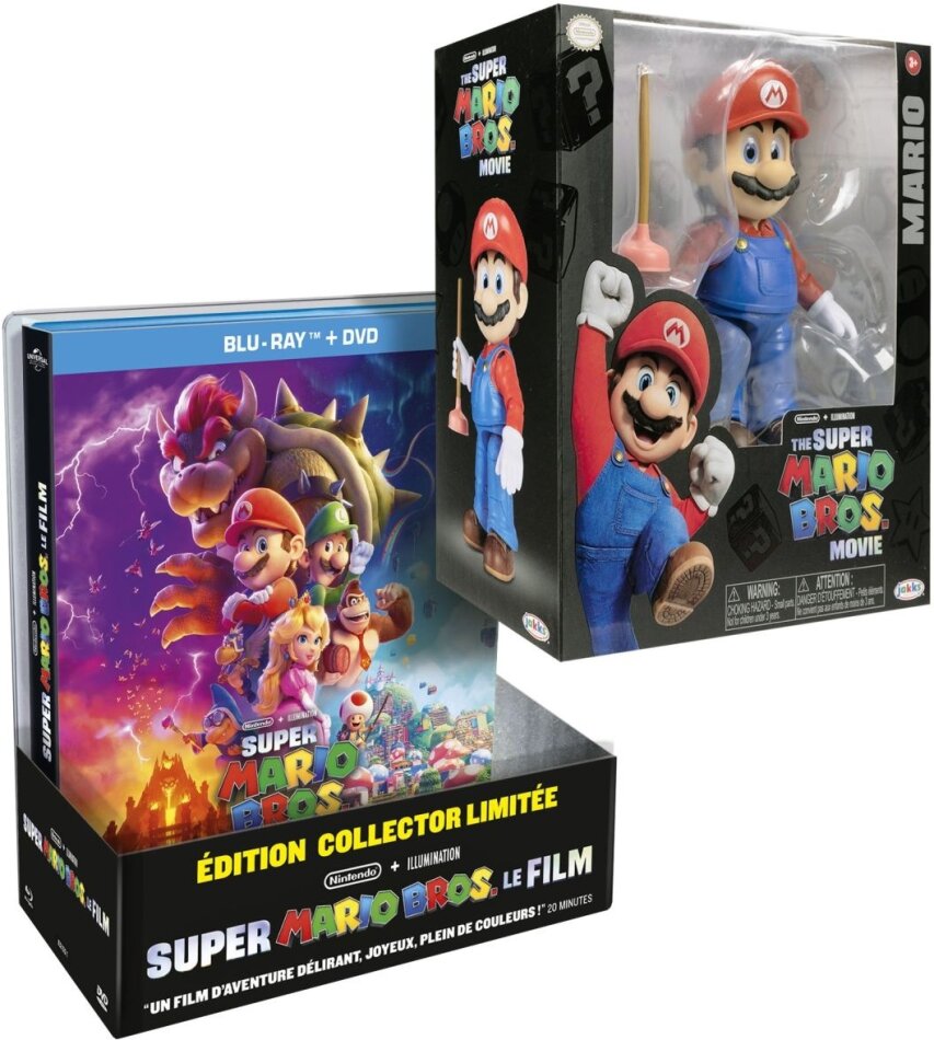 Super Mario Bros. - Le Film (2023) con Figurina, Collector's Edition Limitata, Blu-ray + DVD