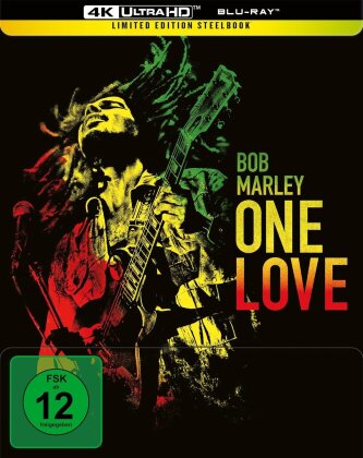 Bob Marley: One Love (2024) (Limited Edition, Steelbook, 4K Ultra HD + Blu-ray)