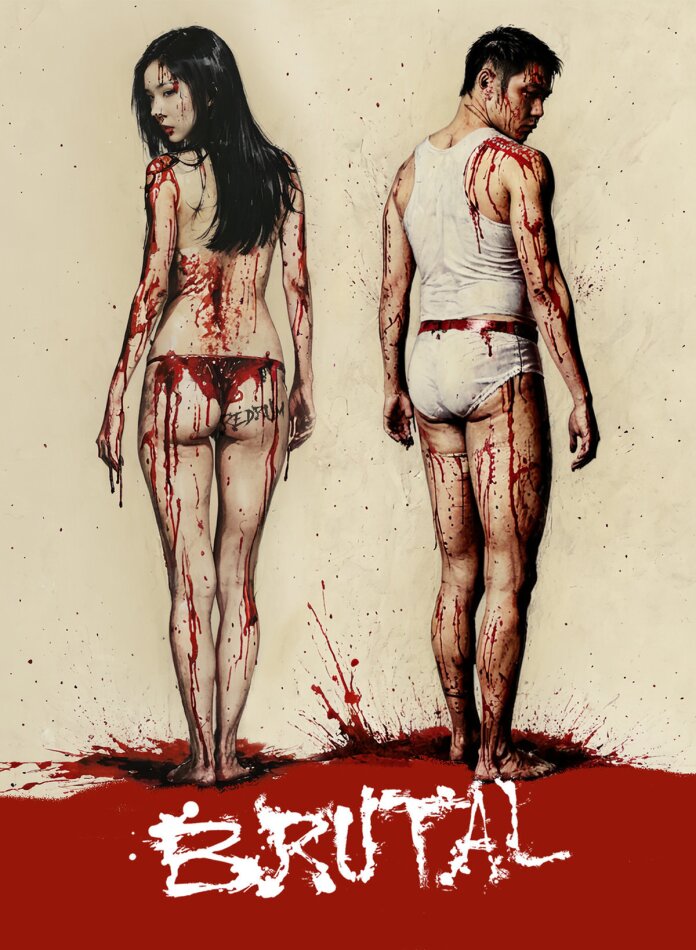 Brutal (2017) Cover B, Limited Edition, Mediabook, Uncut, Blu-ray + DVD + Book