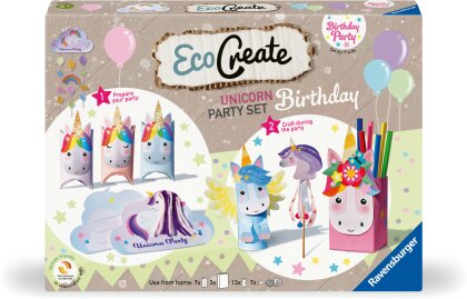 Ravensburger EcoCreate 23675 – Celebrate your Unicorn Birthday – Kinder ab 6 Jahren
