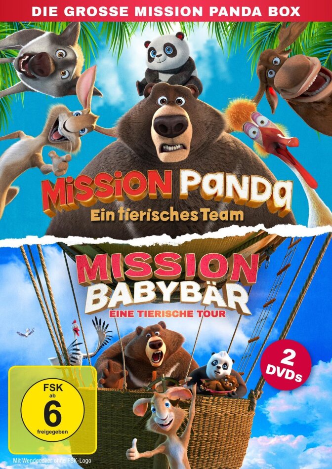 Die grosse Mission Panda Box - Mission Panda (2019) / Mission Babybär (2022) 2 DVDs